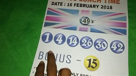 uk 49s lucky numbers for today|49s Lunchtime (United Kingdom) Lottery Results & Winning .